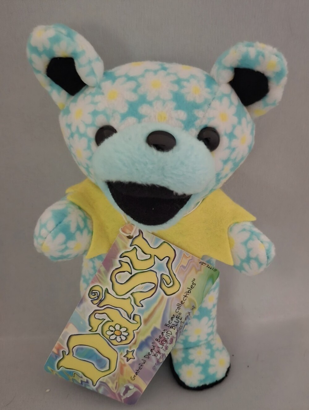 DAISY Grateful Dead Dancing Bear Edition 3 NWT Liquid Blue 7" Vintage Plush